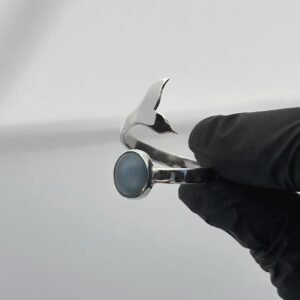 Anel Sereia Água Marinha