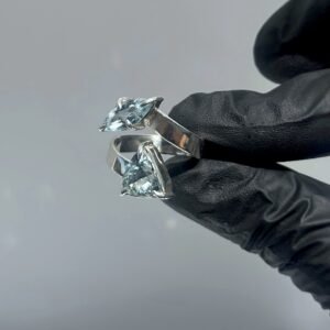 Anel Fulgor Água Marinha